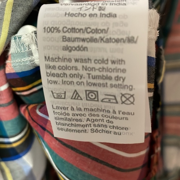 J crew plaid 100% cotton button up, Size S - Picture 7 of 7